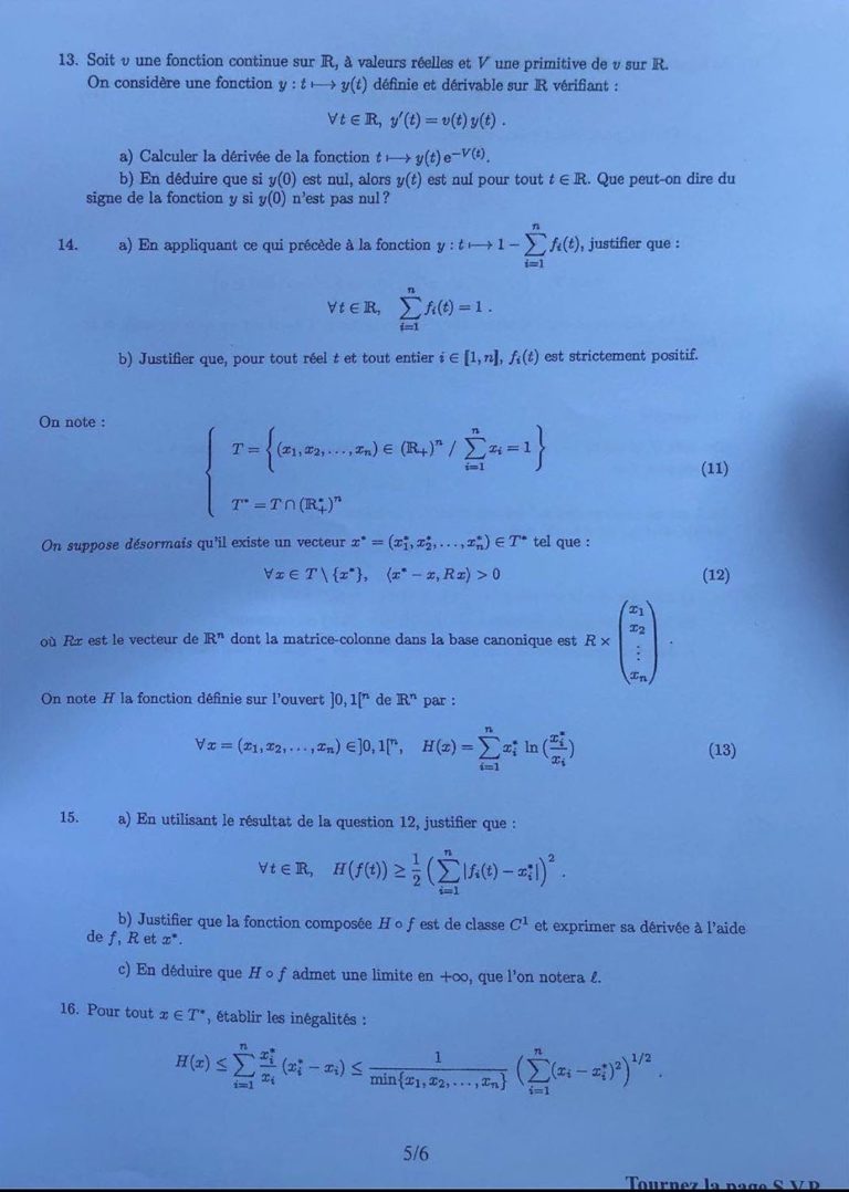 Mathématiques HEC ESSEC ECS 2020 Sujet Mister Prépa