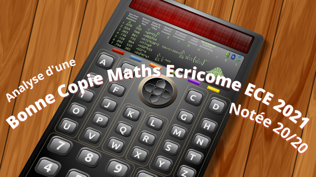 Bonne copie maths Ecricome ECE 2021