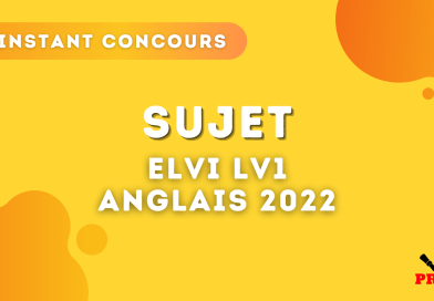 Anglais LV1 ELVI 2022 – Sujet