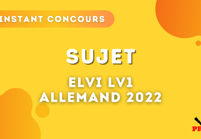 Allemand LV1 ELVI 2022 – Sujet