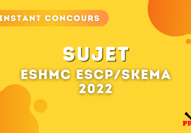 ESH ESCP / SKEMA 2022 – Sujet