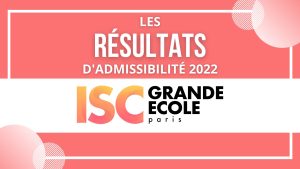 Résultats admissibilité ISC Paris