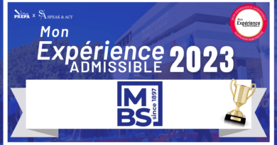Mon Experience Admissible 2023 MBS