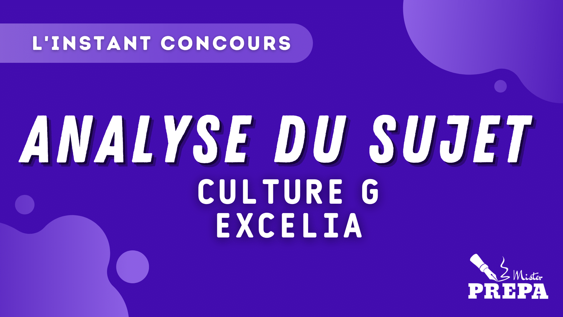 ANALYSE CULTURE G EXCELIA 2023