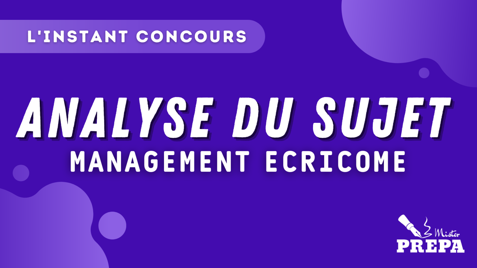 ANALYSE MANAGEMENT ECRICOME 2023