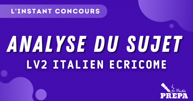 analyse du sujet italien lv2 ecricome