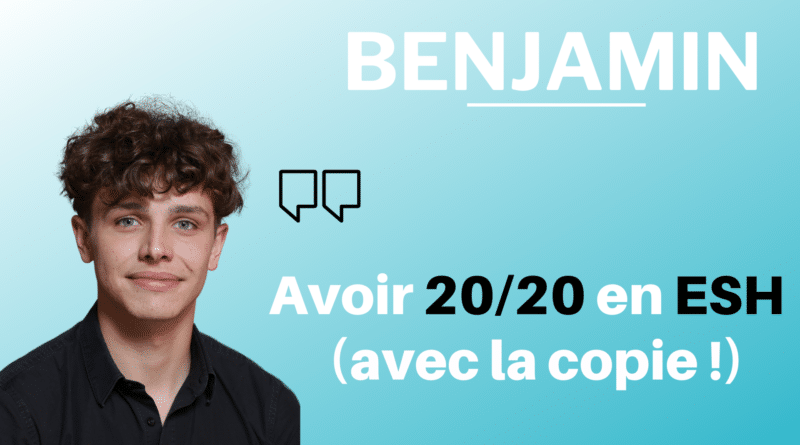 BENJAMIN 20 ESH avec copie