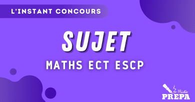 SUJET MATHS ECT ESCP 2023