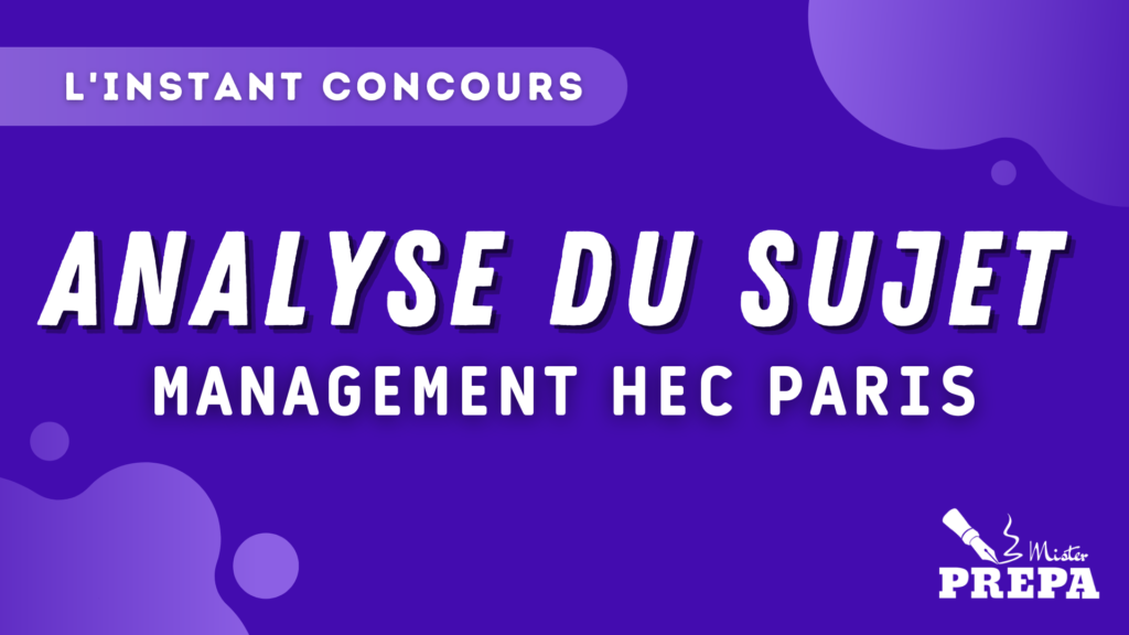 ANALYSE MANAGEMENT HEC PARIS 2023