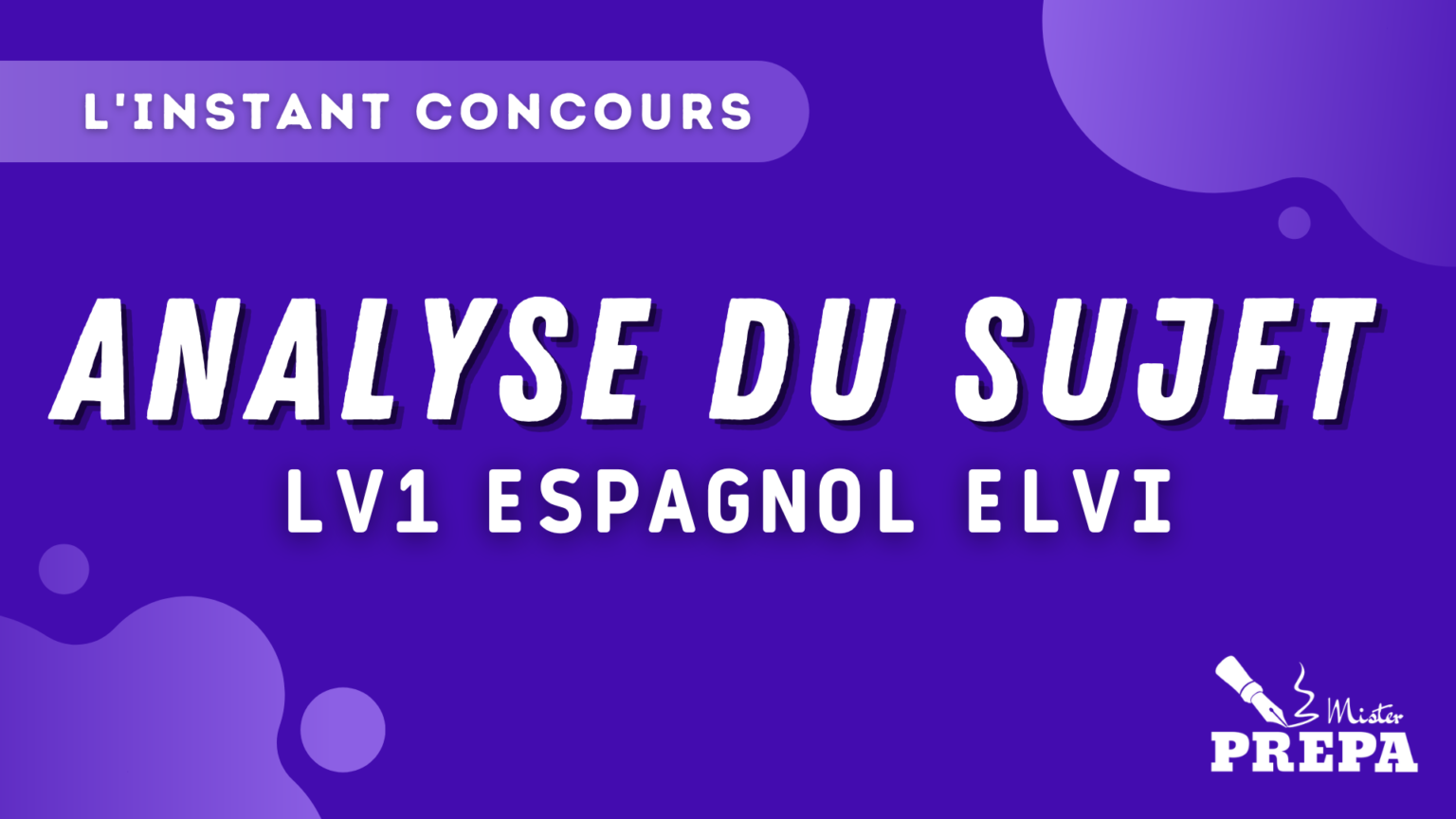 analyse du sujet espagnol lv1 elvi