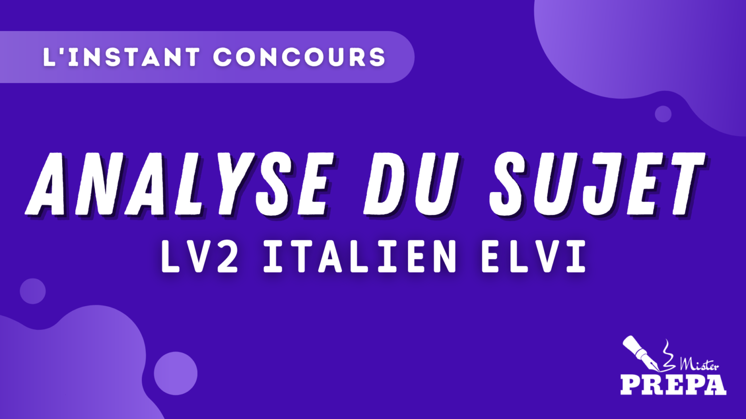 analyse du sujet italien lv2 elvi