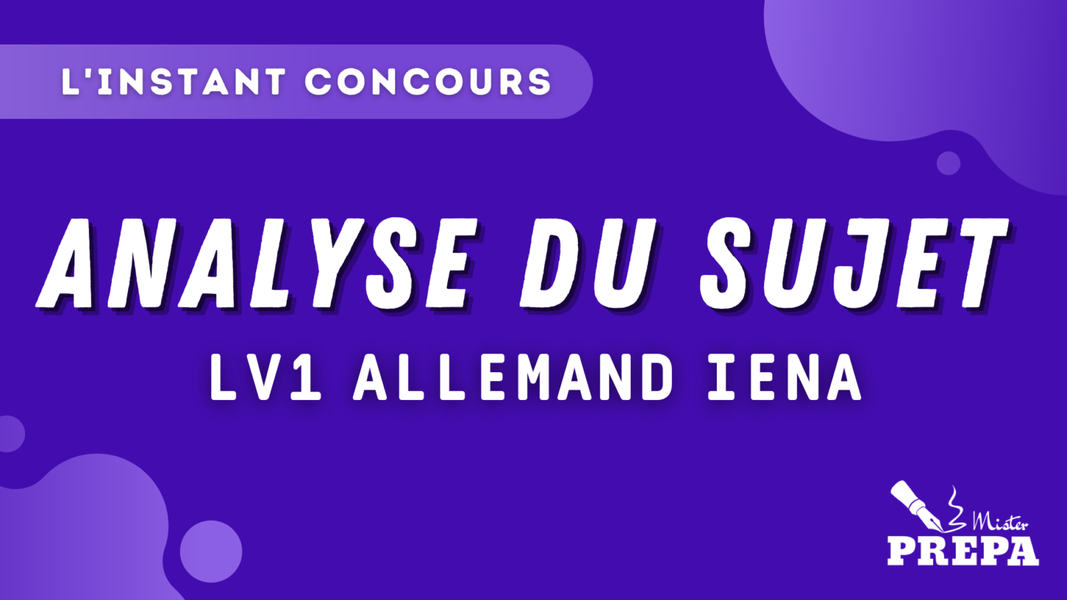 analyse sujet allemand lv1 iena