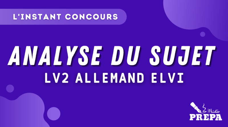 analyse du sujet allemand lv2 elvi