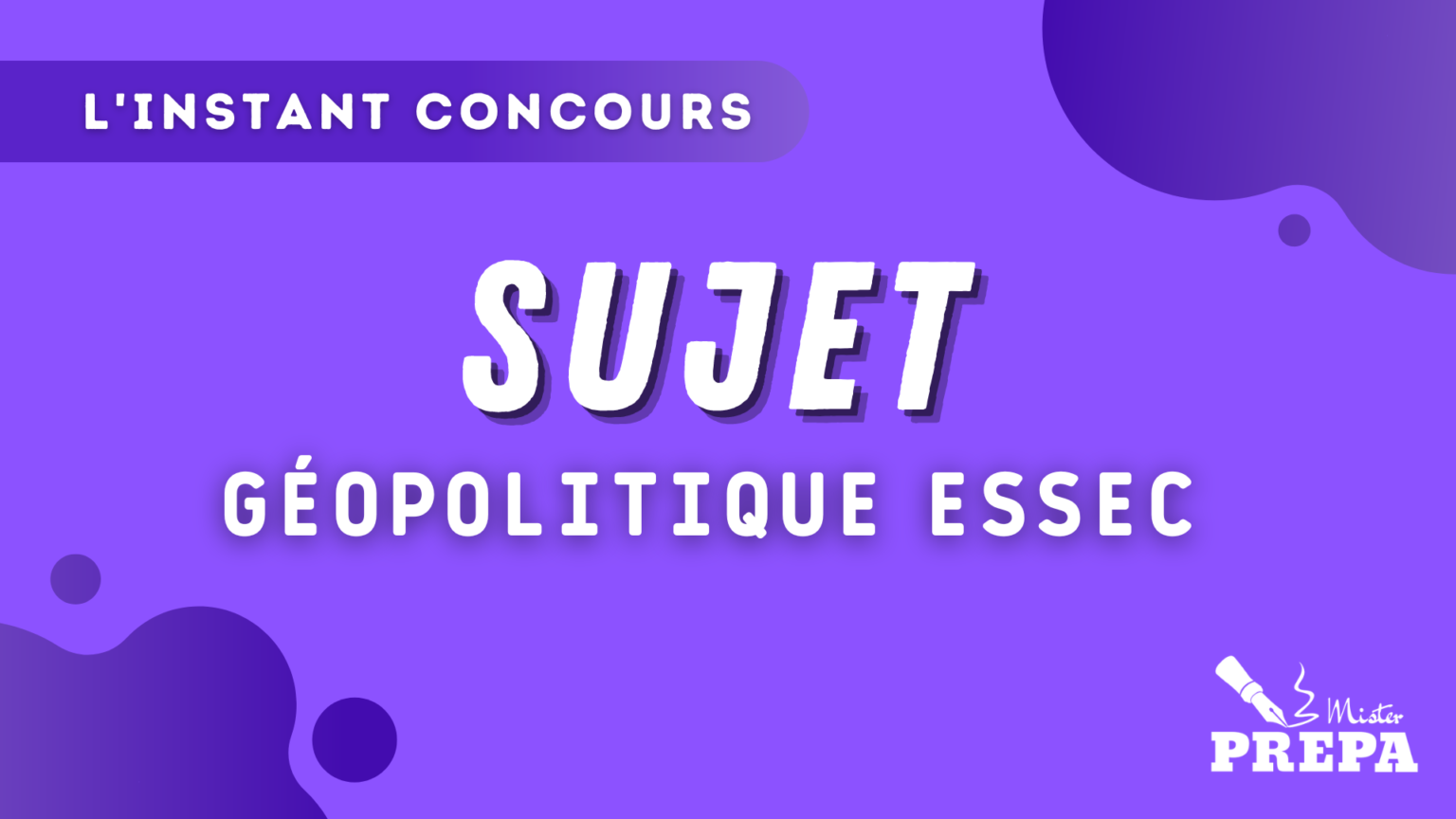 BCE 2023 Geopo ESSEC Sujet