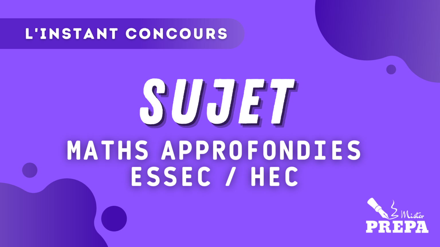 BCE 2023 Maths Approfondies ESSEC HEC Sujet