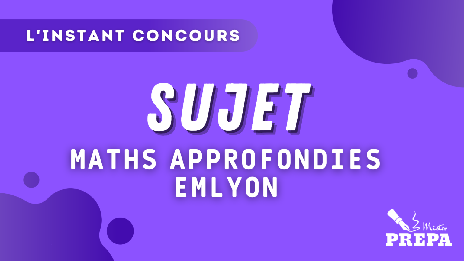 BCE 2023 Maths Approfondies emlyon Sujet