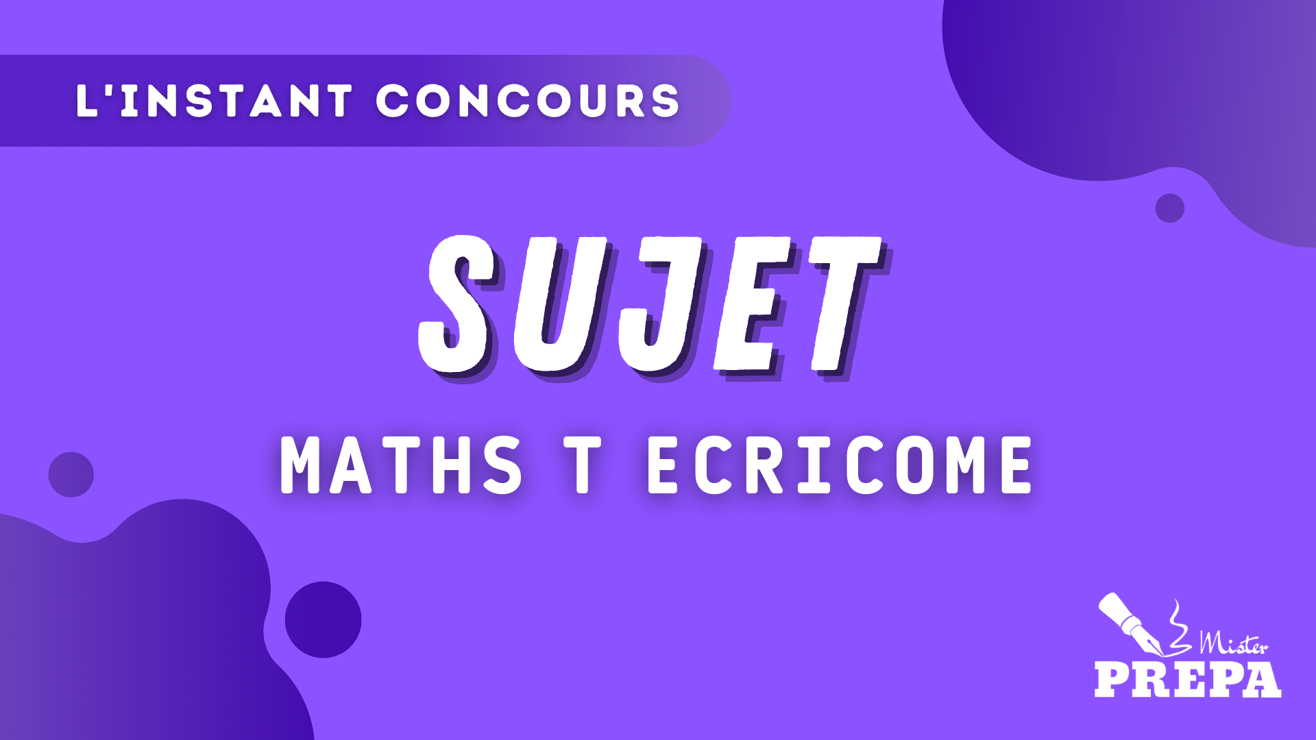 ECRICOME 2023 Maths T Sujet