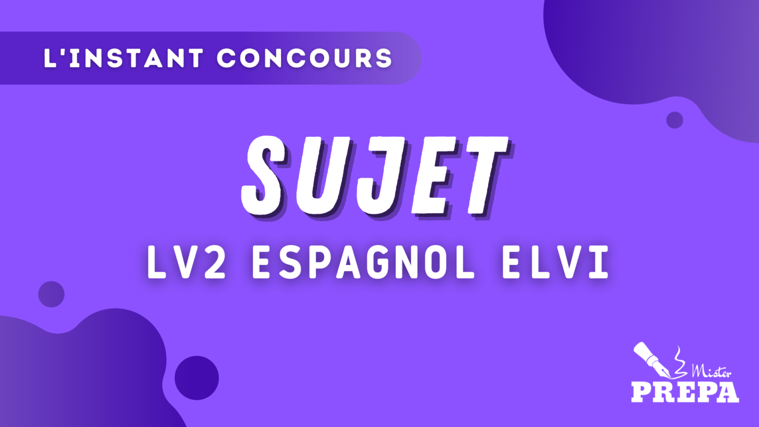 sujet espagnol lv2 elvi