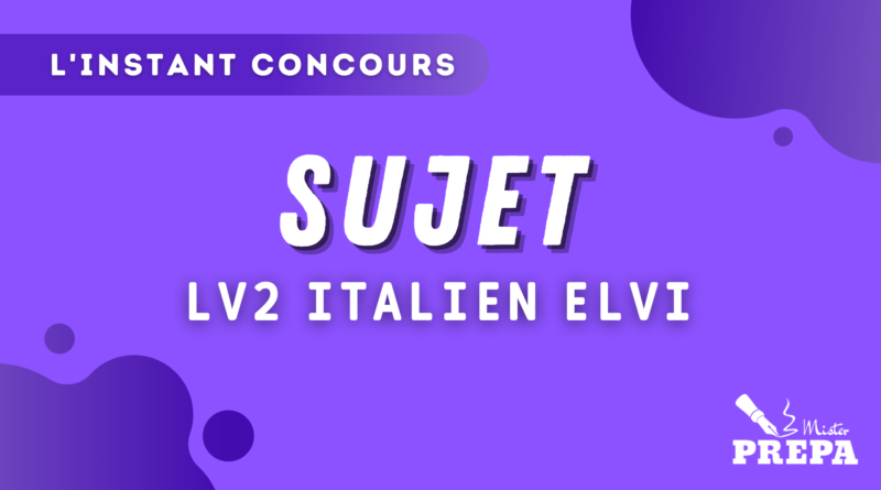 sujet italien elvi lv2