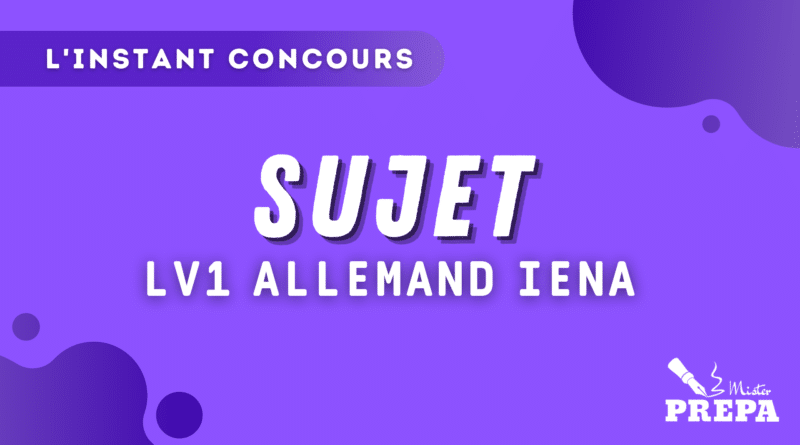 sujet allemand iena lv1