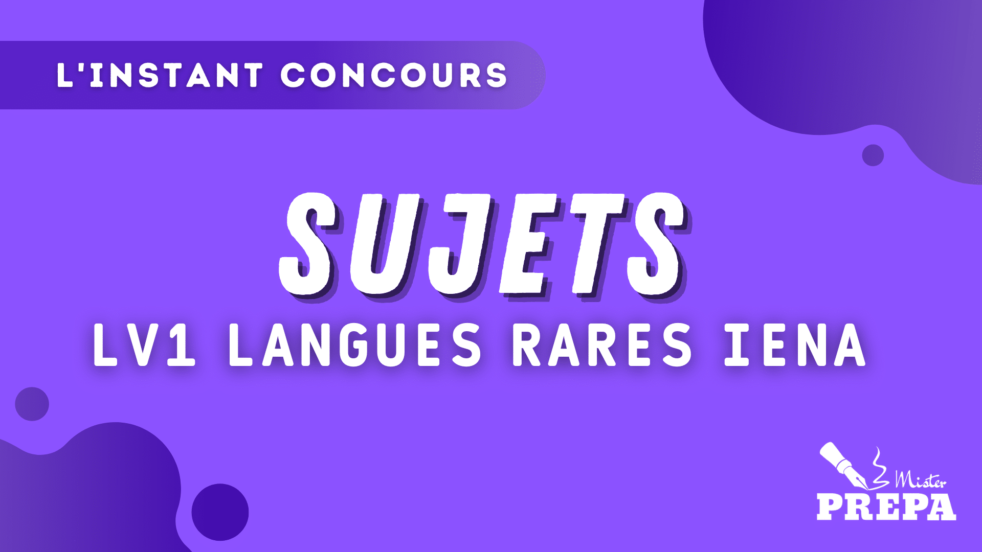 BCE 2023 LVA IENA LANGUES RARES SUJETS