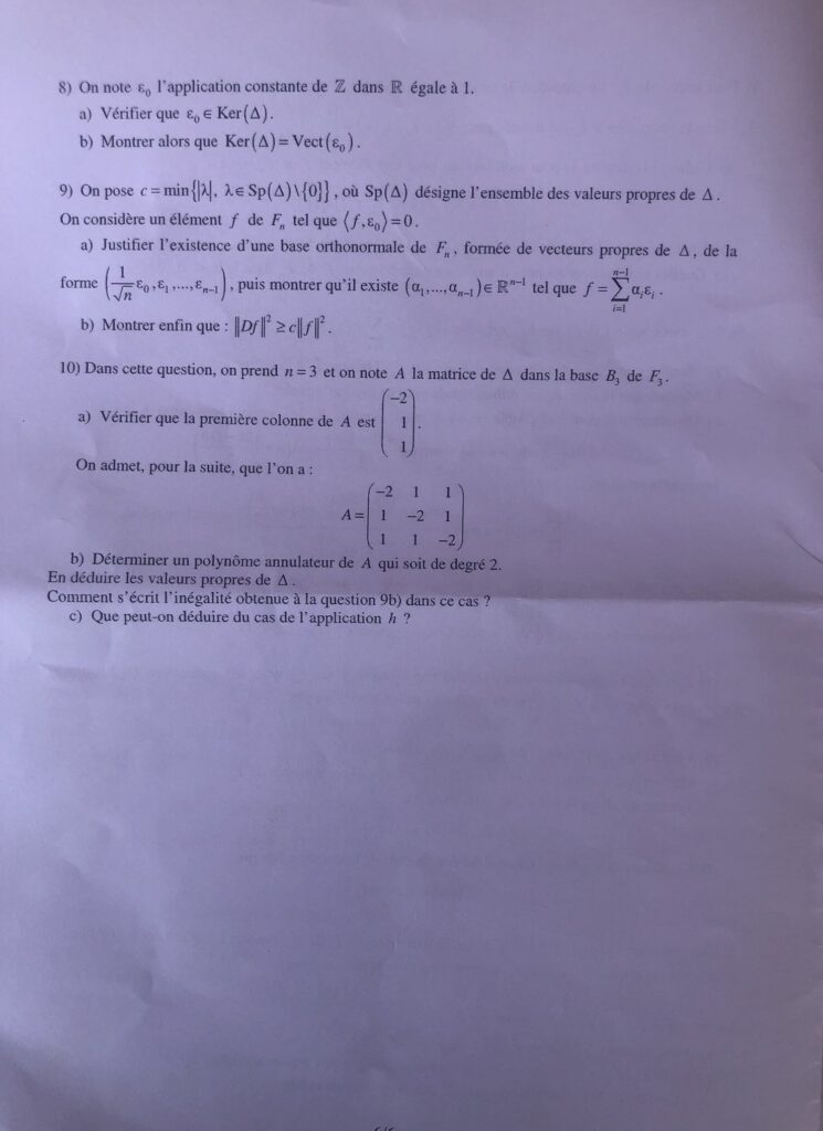 BCE 2023 MATHS APPROFONDIES EDHEC SUJET 6