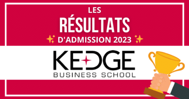Résultats admission de KEDGE en 2023