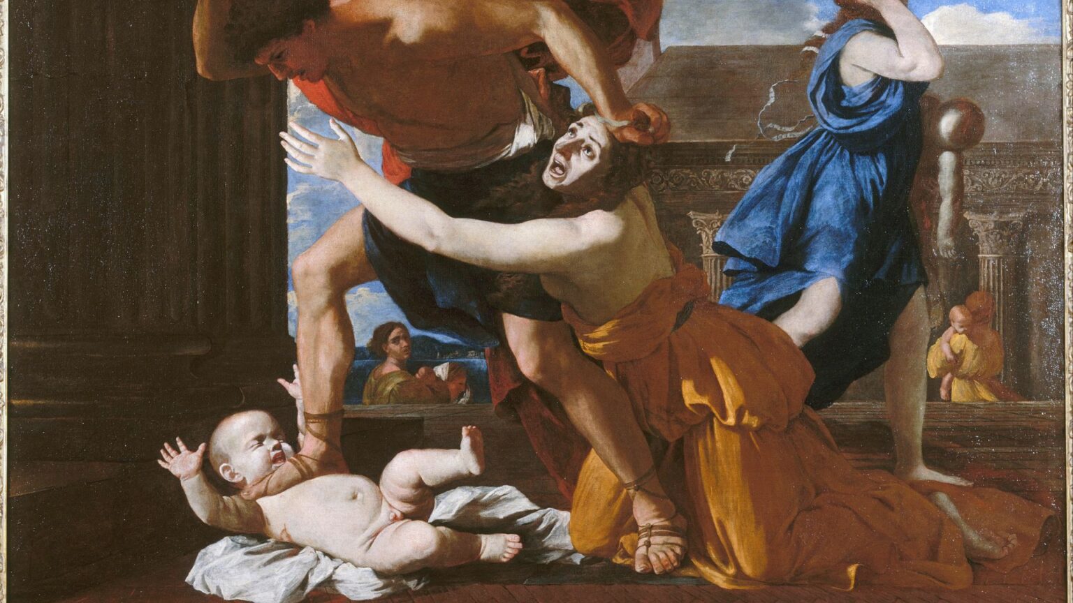 Poussin représentation violence peinture
