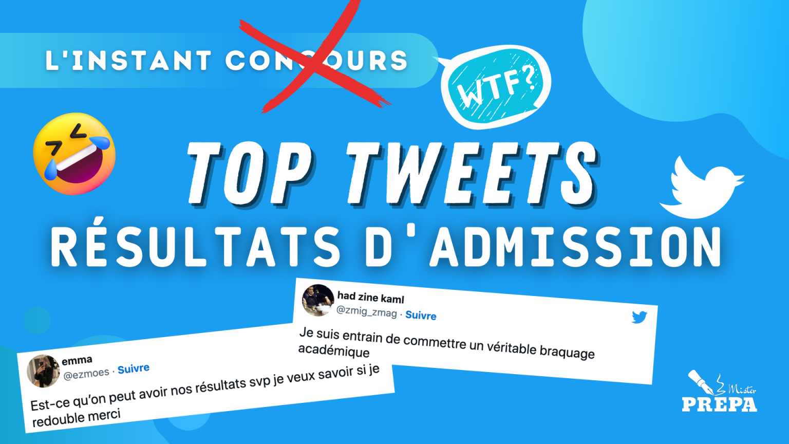 TOP TWEET RESULTATS ADMISSION