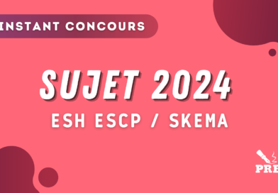 ESH ESCP / SKEMA 2024 – Sujet