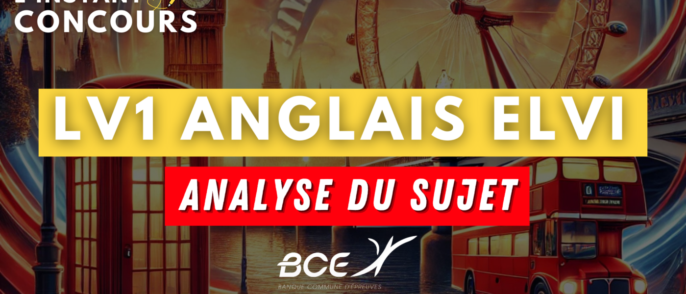ANGLAIS LV1 ELVI ANALYSE SUJET 2025
