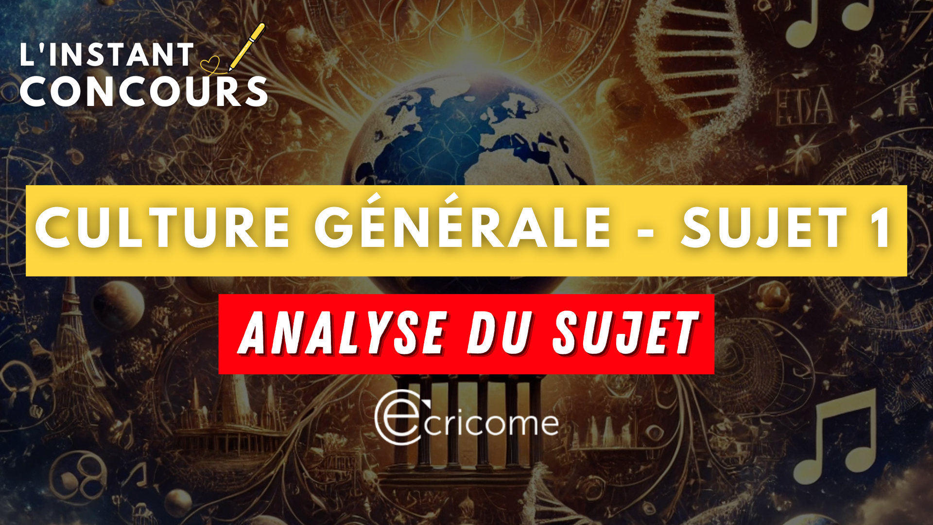 CULTURE GENERALE ECRICOME ANALYSE SUJET 1 2025
