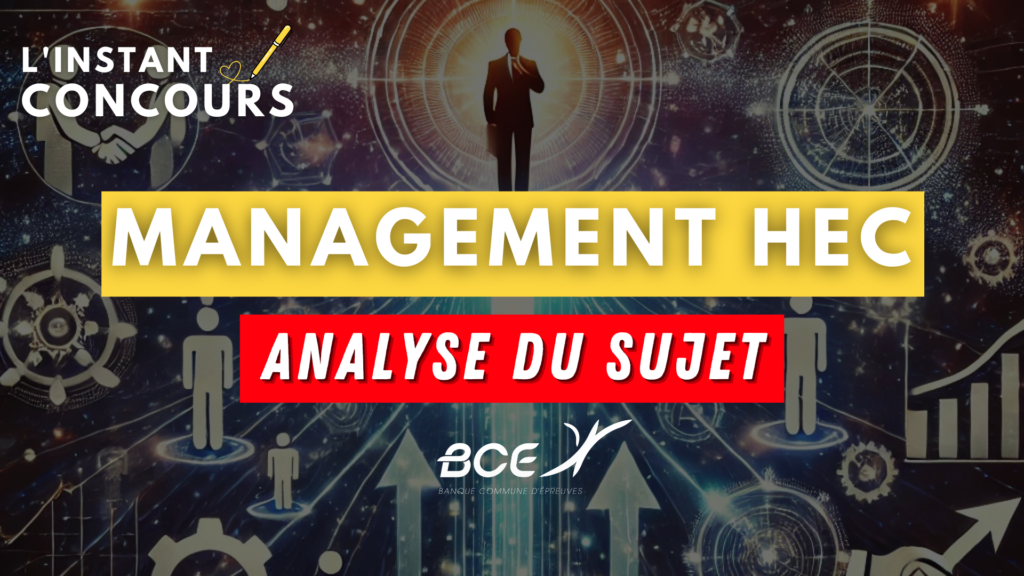 MANAGEMENT HEC ANALYSE SUJET 2025