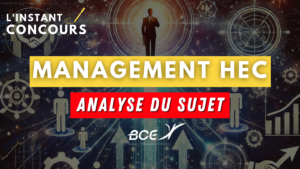 MANAGEMENT HEC ANALYSE SUJET 2025