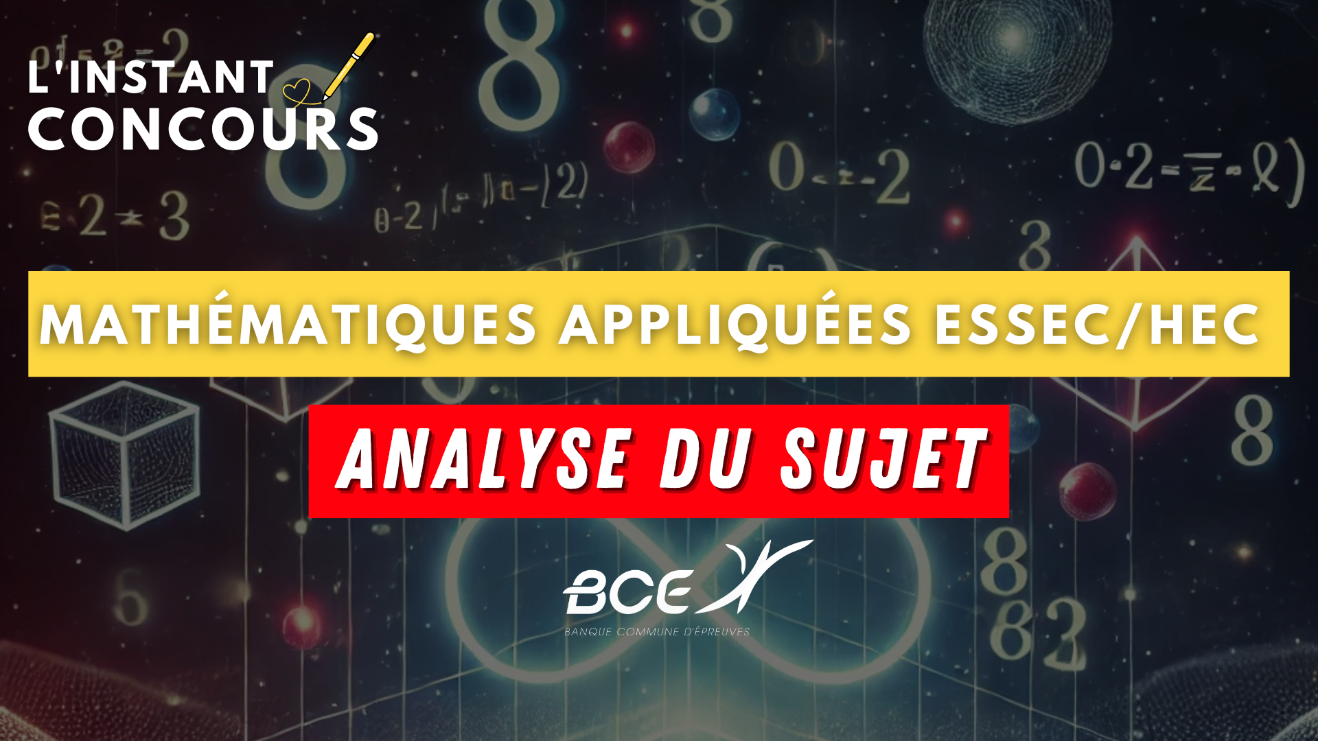 MATHEMATIQUES APPLIQUEES ESSEC HEC ANALYSE SUJET 2025