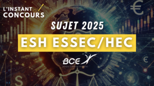 SUJET ESH ESSEC HEC 2025