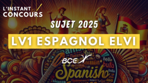 SUJET ESPAGNOL LV1 ELVI 2025