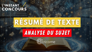 resume texte ecricome analyse sujet 2025