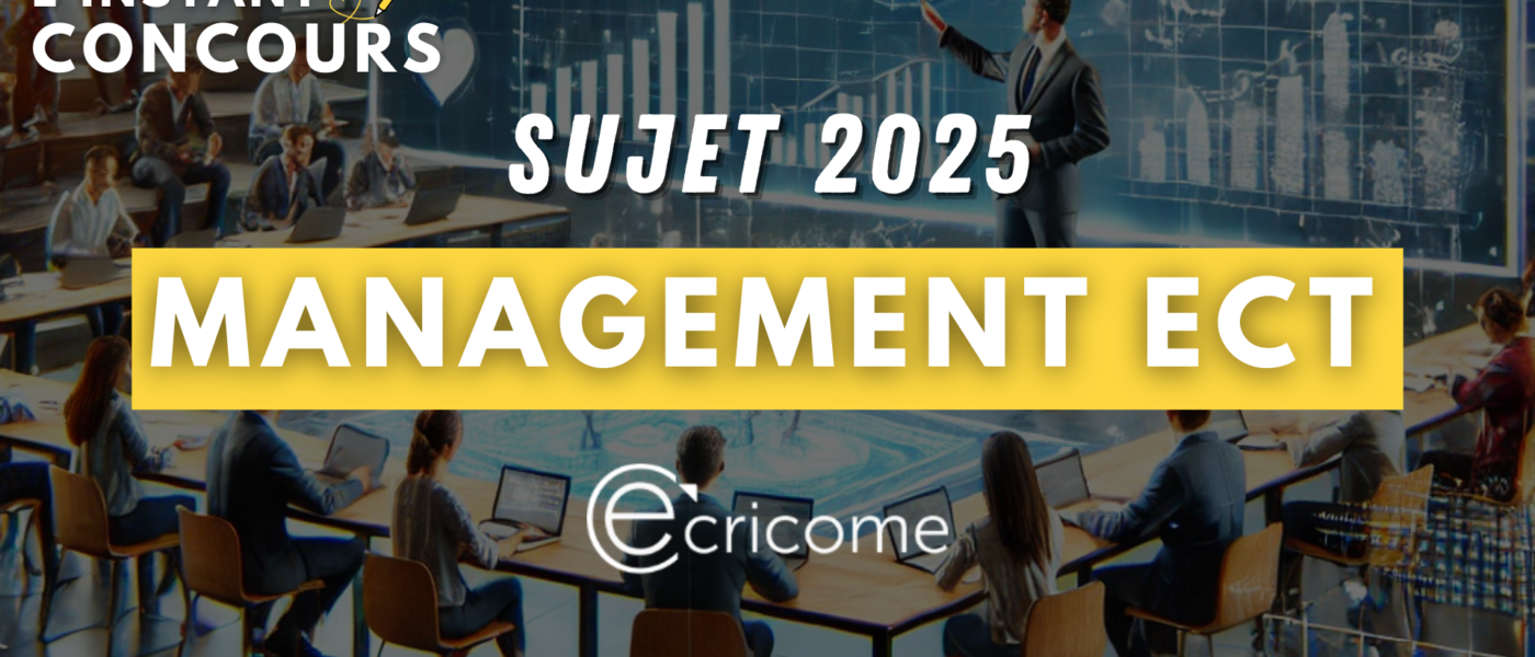 sujet management ecricome 2025