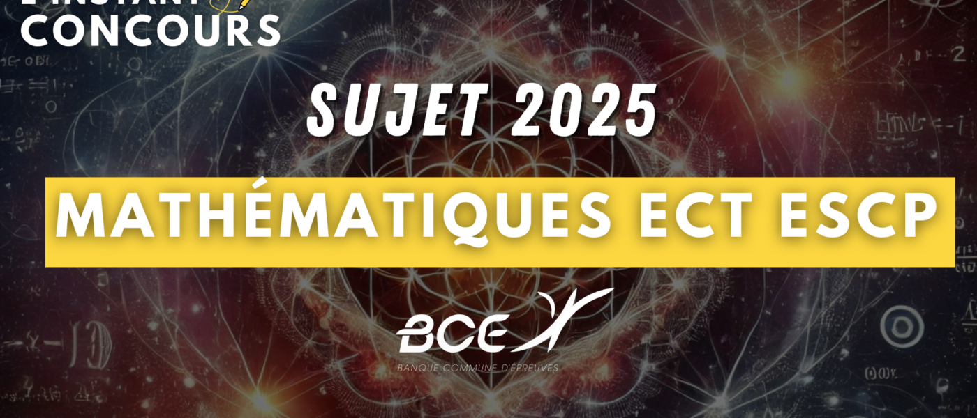 sujet maths escp 2025