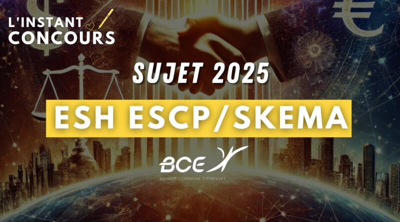 sujet-esh-escp-skema-2025