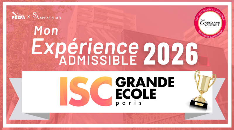 MON EXPERIENCE ADMISSIBLE ISC PARIS
