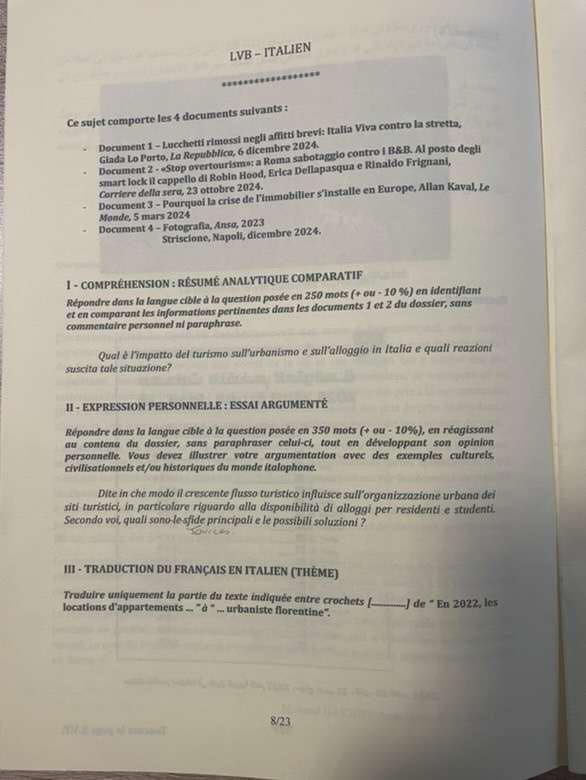 sujet italien lv2 elvi 2025 1