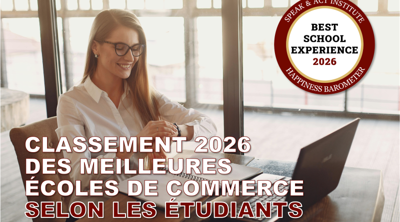 CLASSEMENT ECOLES COMMERCE 2026 SPEAK AND ACT