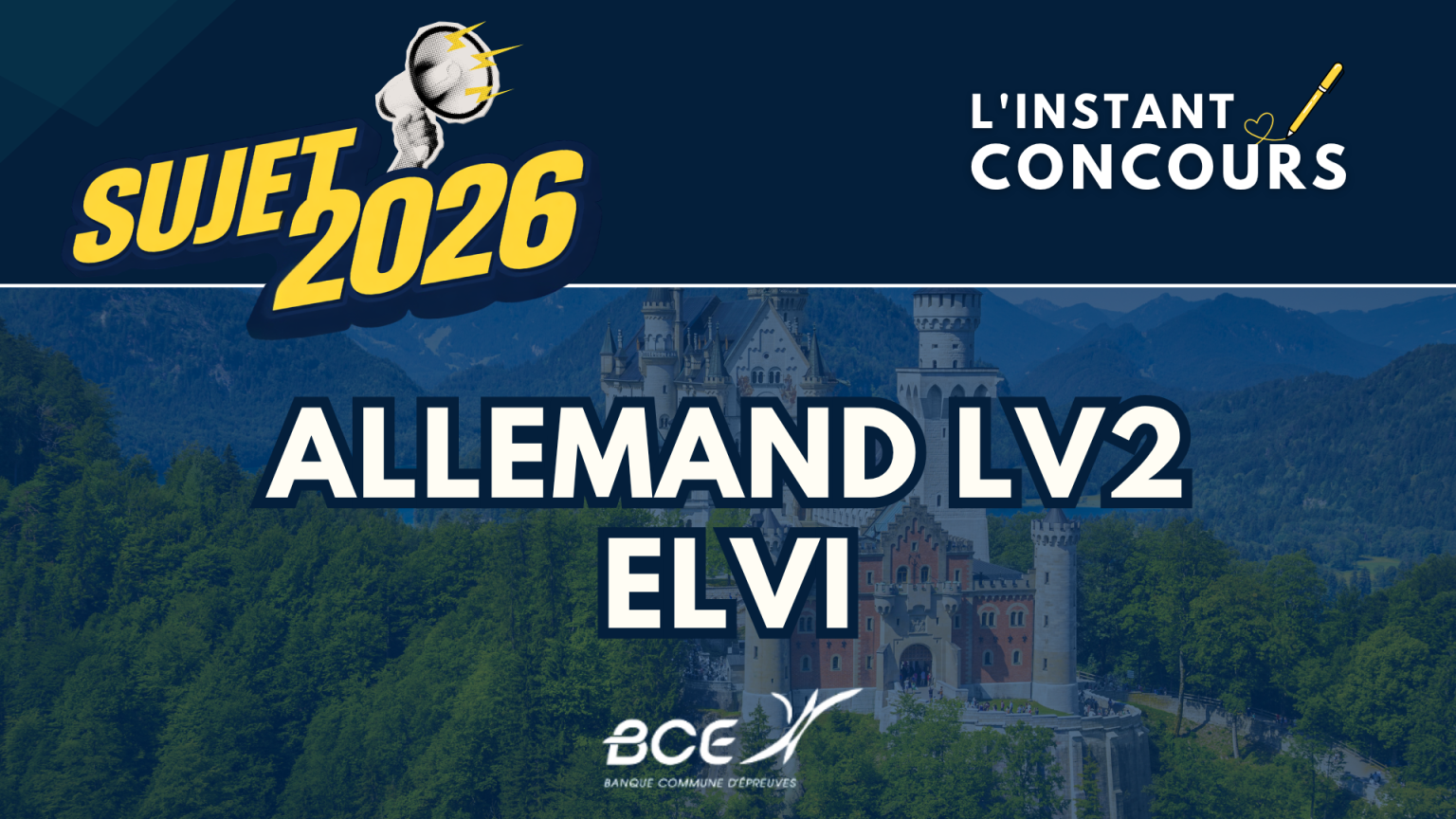 ALLEMAND LV2 ELVI SUJET 2026