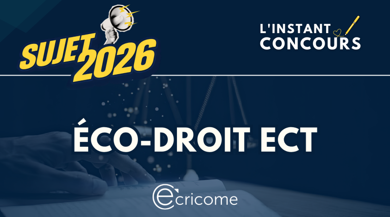 SUJET ECO DROIT ECRICOME 2026