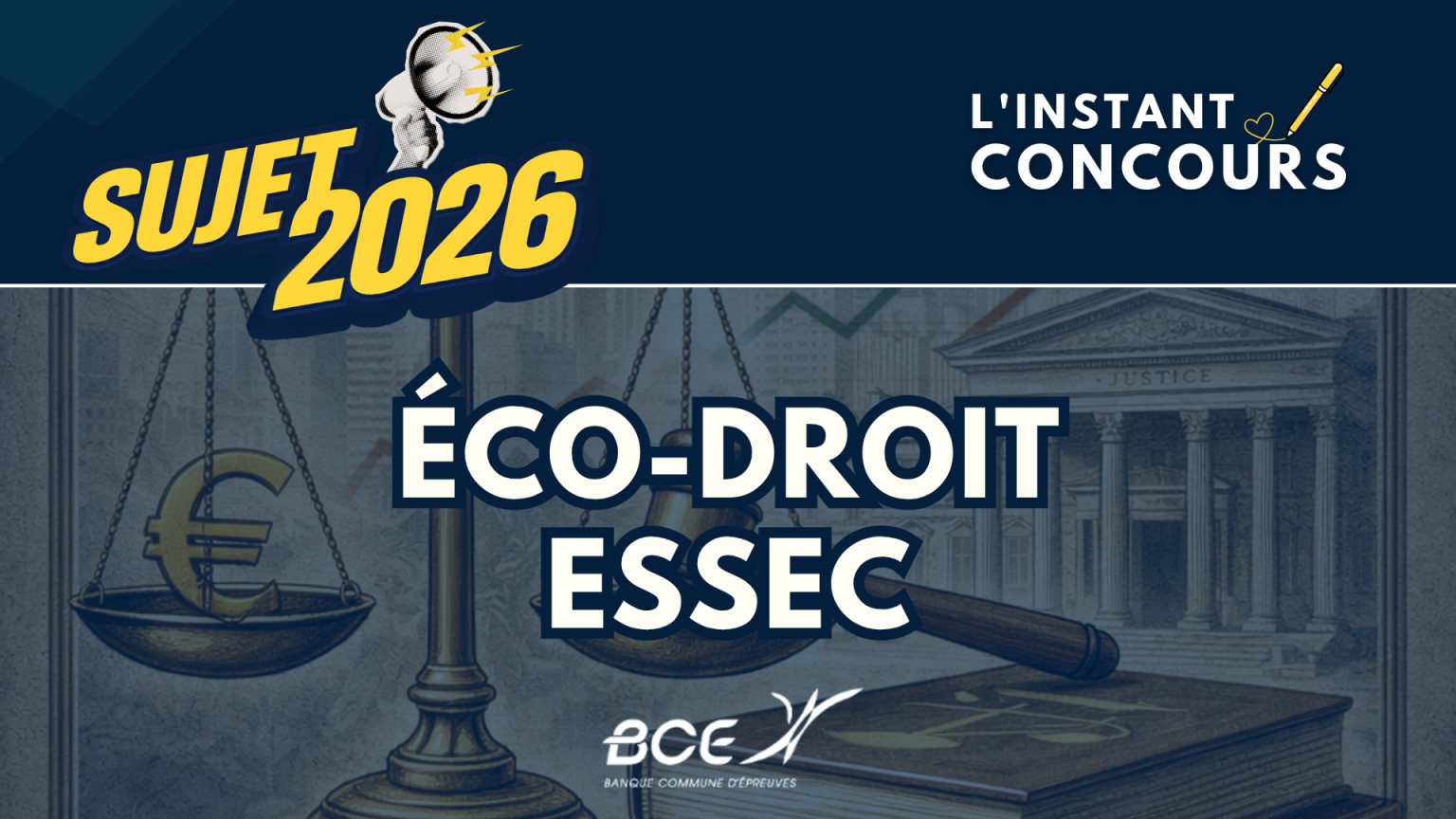 ECONOMIE DROIT ESSEC SUJET 2026