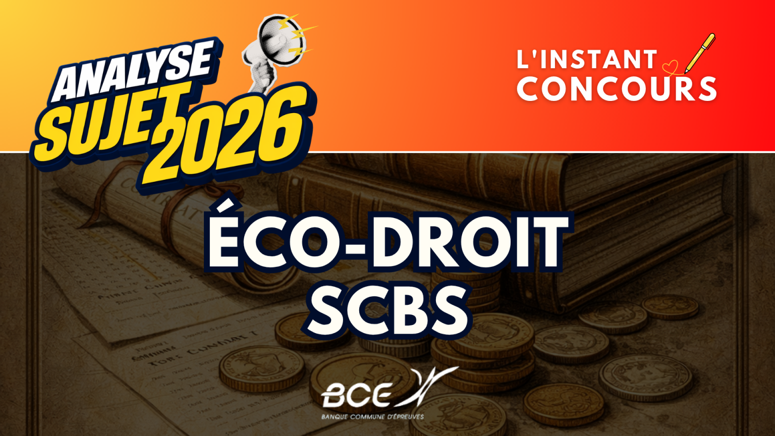 ECONOMIE DROIT SCBS ANALYSE SUJET 2026