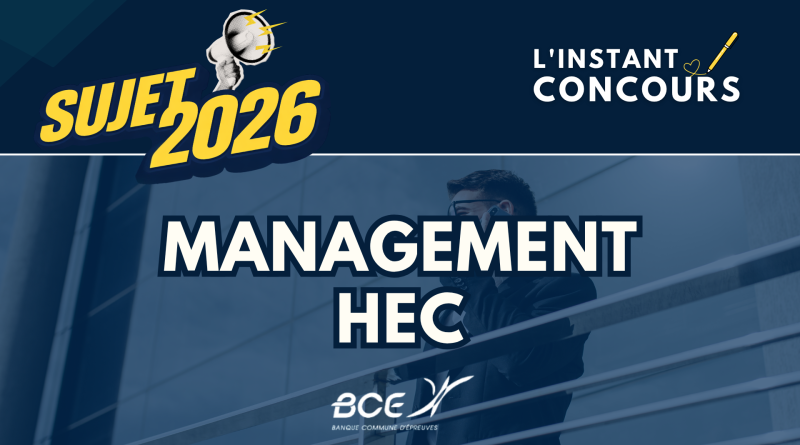 MANAGEMENT HEC SUJET 2026