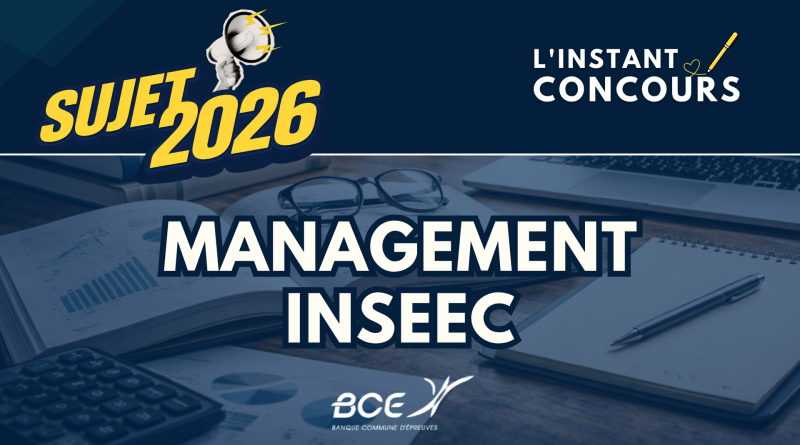 MANAGEMENT INSEEC SUJET 2026